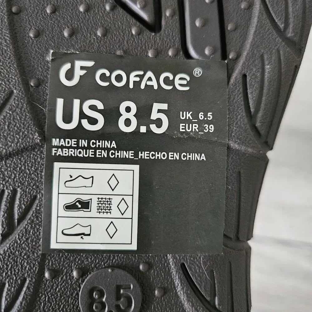 COFACE Flip Flops Sandals Adjustable Comfort Arch Support Womens Size 8.5 Brown